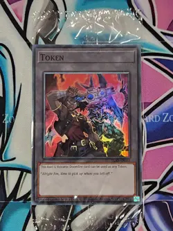 Yugioh Token - Axel & Volcanic Doomfire TKN5-EN033 Super Rare SEALED - Image 1
