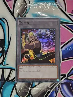 Yugioh Token - Gore & Gouki The Great Ogre TKN5-EN036 Super Rare SEALED - Image 1