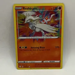 Reshiram 017/072 Amazing Rare Shining Fates Pokemon TCG LP Trading Card - Image 1