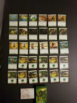 Magic The Gathering Green Deck Lot Of 30 Cards - Image 1