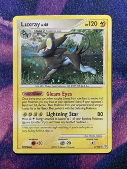 Pokemon TCG card Luxray Diamond & Pearl 7/130 HOLO Rare MP - Image 1