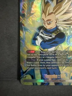 Vegeta FB07-021 SR Star Dragon Ball Super Fusion World Card Game English NM - Image 4
