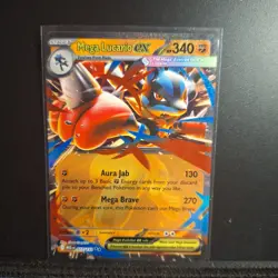 Mega Lucario ex 077/132 Mega Evolution Pokemon Card NM - Image 1
