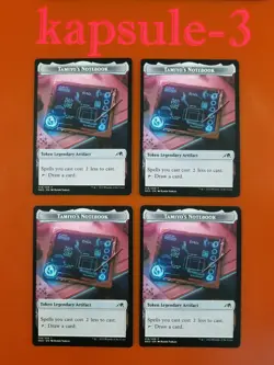 4x Tamiyo's Notebook | TOKEN 016/019 | Kamigawa Neon Dynasty | MTG Magic Cards - Image 1