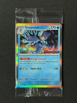 Quaquaval SVP 005 Prerelease STAFF Pokemon Card Sv: Promo Card SEALED - Image 1