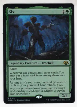 MTG Modern Horizons 3 Foil Rare Card #169 Six - Image 1