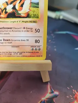 Pokemon TCG Arcanine Card 23/102 Uncommon Shadowless Lightly Played Base Set - Image 4