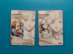 (2) Supergirl - Kara Zor-El - Carddass Masters Art Cards - Waifu Doujin ACG - Image 3