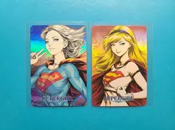 (2) Supergirl - Kara Zor-El - Carddass Masters Art Cards - Waifu Doujin ACG - Image 1