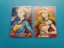 (2) Supergirl - Kara Zor-El - Carddass Masters Art Cards - Waifu Doujin ACG - Image 2