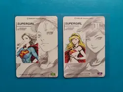 (2) Supergirl - Kara Zor-El - Carddass Masters Art Cards - Waifu Doujin ACG - Image 3