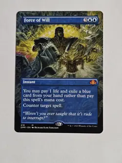 Force of Will (Borderless) Dominaria Remastered Regular - Image 1