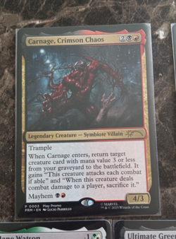 MTG Carnage, Peter Porker, Mary Jane Watson, Green Goblin, Spider-Sense, PROMOS - Image 2