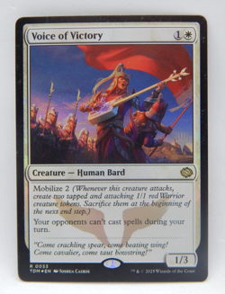 Magic the Gathering - TDM Stamped Promo 0033 Foil - VOICE OF VICTORY - Image 1