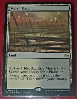 Magic The Gathering MTG Pack Fresh NM Modern Masters 2017 Marsh Flats - Image 1