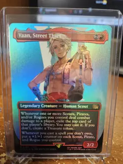 Magic: The Gathering Final Fantasy Vaan, Street Thief - Foil - Borderless #0390 - Image 1