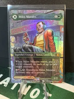 Spider-man MTG Miles Morales & Ultimate Spider-Man #M 0200 Foil Borderless - Image 2