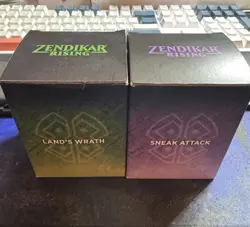 Zendikar Rising Commander Precons (Sneak Attack, Land’s Wrath) Sleeved - Image 1