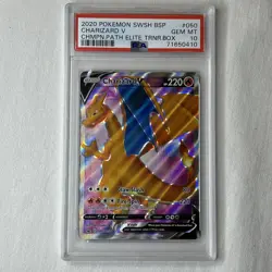 PSA 10 GEM MT POKEMON CHARIZARD V CHAMPION PATH SWSH PROMO #050 - Image 1