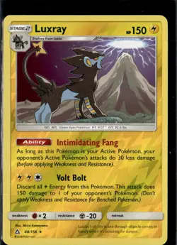 Pokemon Luxray 48/156 Ultra Prism Reverse Holo Rare - Image 1