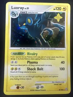 2008 Pokemon Diamond Pearl Legends Awakened Luxray Holo 8/146 LP 🔥 - Image 1