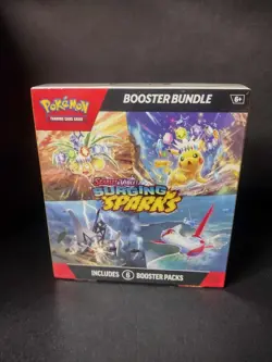 Pokemon Surging Sparks SV08 Booster Bundle TCG ''6 Packs'' New Sealed - Image 1