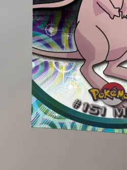 2000 Pokemon Topps TV Animation Series 3 Mew HOLO Foil Blue Label #15 - Image 4