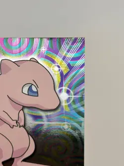2000 Pokemon Topps TV Animation Series 3 Mew HOLO Foil Blue Label #15 - Image 5