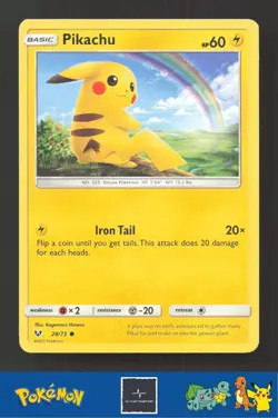 2017 Pokemon SM Shining Legends 28/73 Pikachu - Image 1