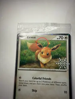 SWIRL - EEVEE 133/165 Pokemon Holiday Calendar 2025 Festive Stamp Promo SEALED - Image 2