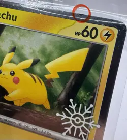 Pikachu 025/165 Holiday Advent Calendar Snowflake Stamp Promo Pokemon - SEALED - Image 4