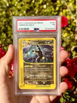 PSA 1 PR POOR 2003 Pokemon Skyridge #H30 Umbreon POP 20 - Image 1