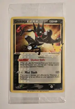 Pokemon TCG Greninja Gold Star SWSH144 - Celebrations Black Star Promo - Sealed - Image 1