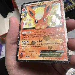 2016 Flareon EX RC6-32 Generations: Radiant Collection Holo Pokemon Card - Image 4