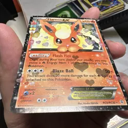 2016 Flareon EX RC6-32 Generations: Radiant Collection Holo Pokemon Card - Image 5