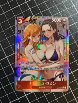 Nami & Boa Hancock One Piece Bikini Rare Sexy TCG Waifu Card GYAT Big OPPAI - Image 1