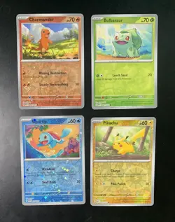 Costco 151 Mini Tin Promo Cards Cosmo Reverse Pokemon Holo Cards - NM Set - Image 1