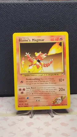 2000 Gym - Heroes Blaine’s Magmar #37 Non Holo Pokemon Card - Image 1