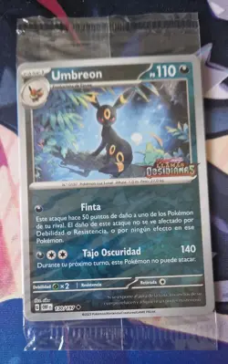 Pokemon TCG Umbreon 130/197 (Obsidian Flames Stamped) Promo Card Spanish SEALED - Image 1