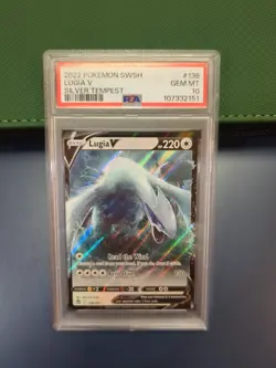 PSA 10 Lugia V 138/195 Pokemon Silver Tempest Card - Image 1