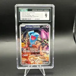 CGC 9 Team Rocket's Wobbuffet Pokemon Card Black Star Promo #203 - Image 1