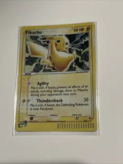 Pikachu #012 Holo Black Star Promo Card Vintage LP-NM Condition Pokemon TCG - Image 1