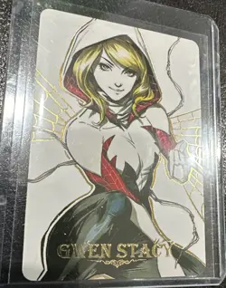 Gwen Stacy: card #17 ACG HOLO FOIL-Goddess Story Anime Waifu Cards! - Image 1