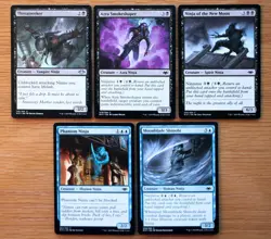Set of 5 Ninja Creatures / Modern Horizons *NM* (Magic MTG) Throatseeker - Image 1