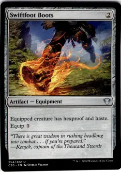 MTG Swiftfoot Boots Commander 2020 Uncommon #254 - Image 1