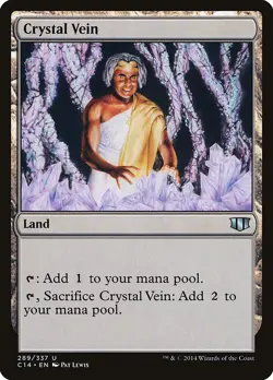 1x Crystal Vein Commander 2014 NM x1 Mtg Magic the Gathering Changie - Image 1