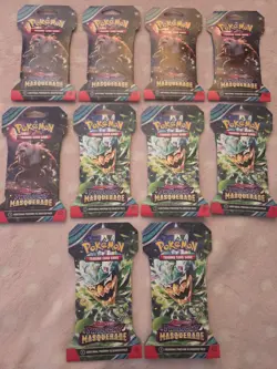 Pokemon Twilight Masquerade Sleeved Booster Packs Lot Of 10 - Image 1