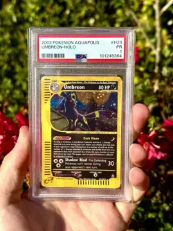 PSA 1 PR POOR Umbreon H29/H32 - Aquapolis Pokemon POP 29 - Image 1