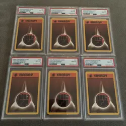 Fighting Energy 1999 WotC Pokemon 97/102 TRAINER DECK A RED BACK - PSA 8 - Image 2