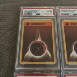 Fighting Energy 1999 WotC Pokemon 97/102 TRAINER DECK A RED BACK - PSA 8 - Image 3